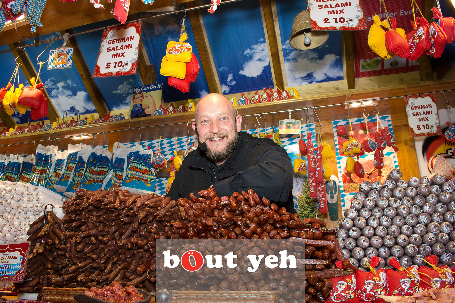 German trader at Belfast Christmas Market in Belfast - bout yeh photographers Belfast photo 3282.