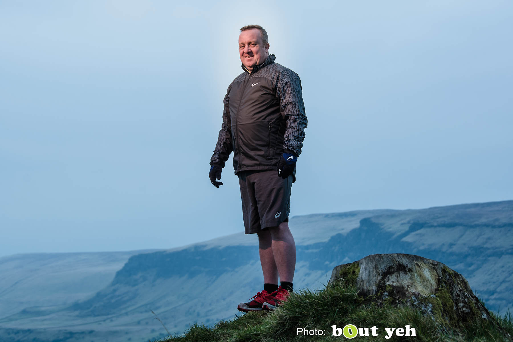 Adrian, of Ballymena Runners, at Glenariff Forest, Northern Ireland. Photo 0630.