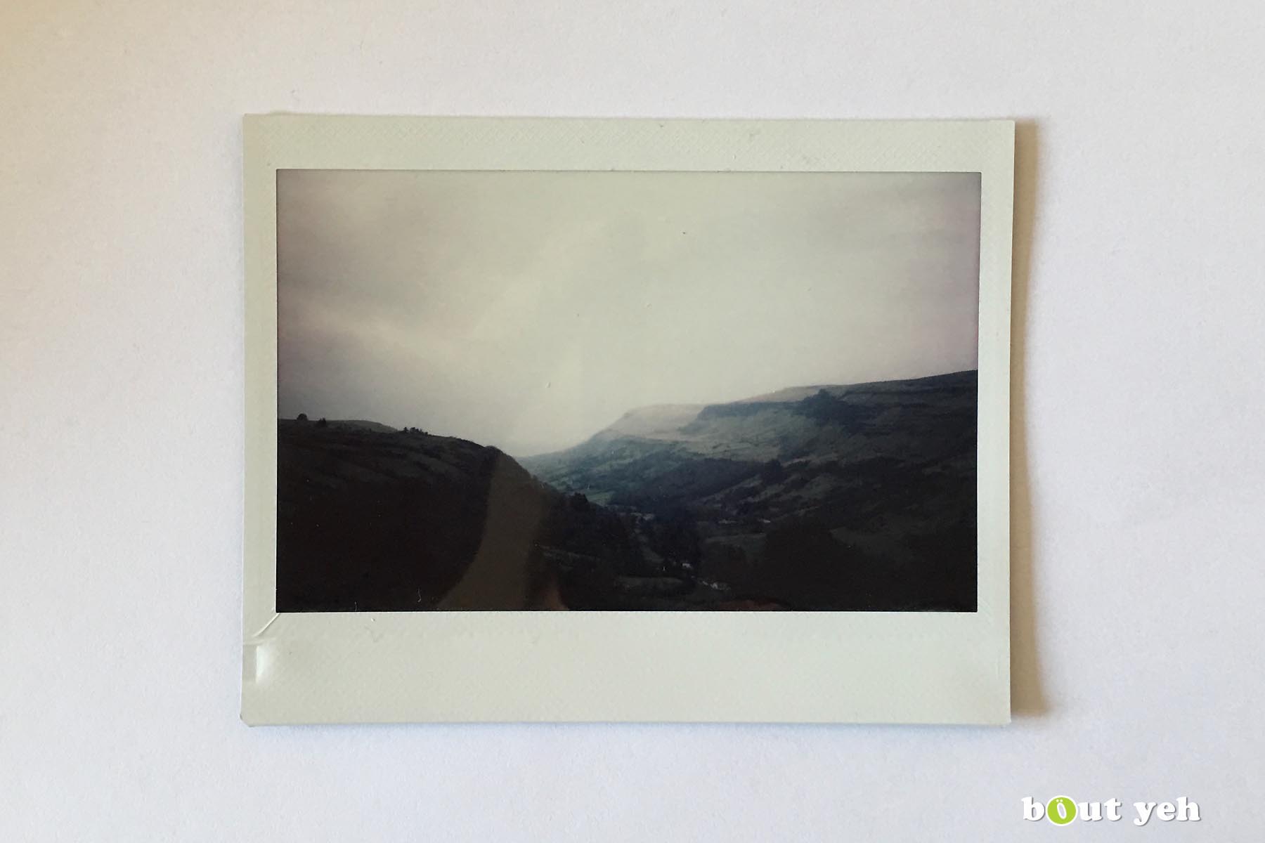 Polaroid photograph of Glenariff, Northern Ireland, by Maikel. Photo 1242.
