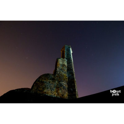 Starry Castle Ruins in Antrim, Northern Ireland - photographic print for sale.