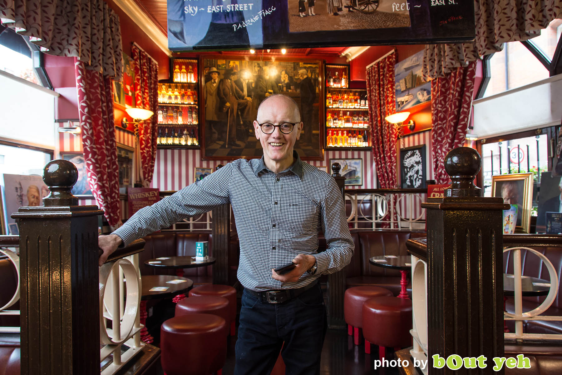 John Bittles, Bittles Bar, by Bout Yeh photographers Belfast - photo 5013. Editorial feature about John Bittles, owner of Bittles Bar, Belfast.