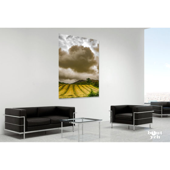 Clonmany cloudscape Donegal by sm - photographic print in room setting.