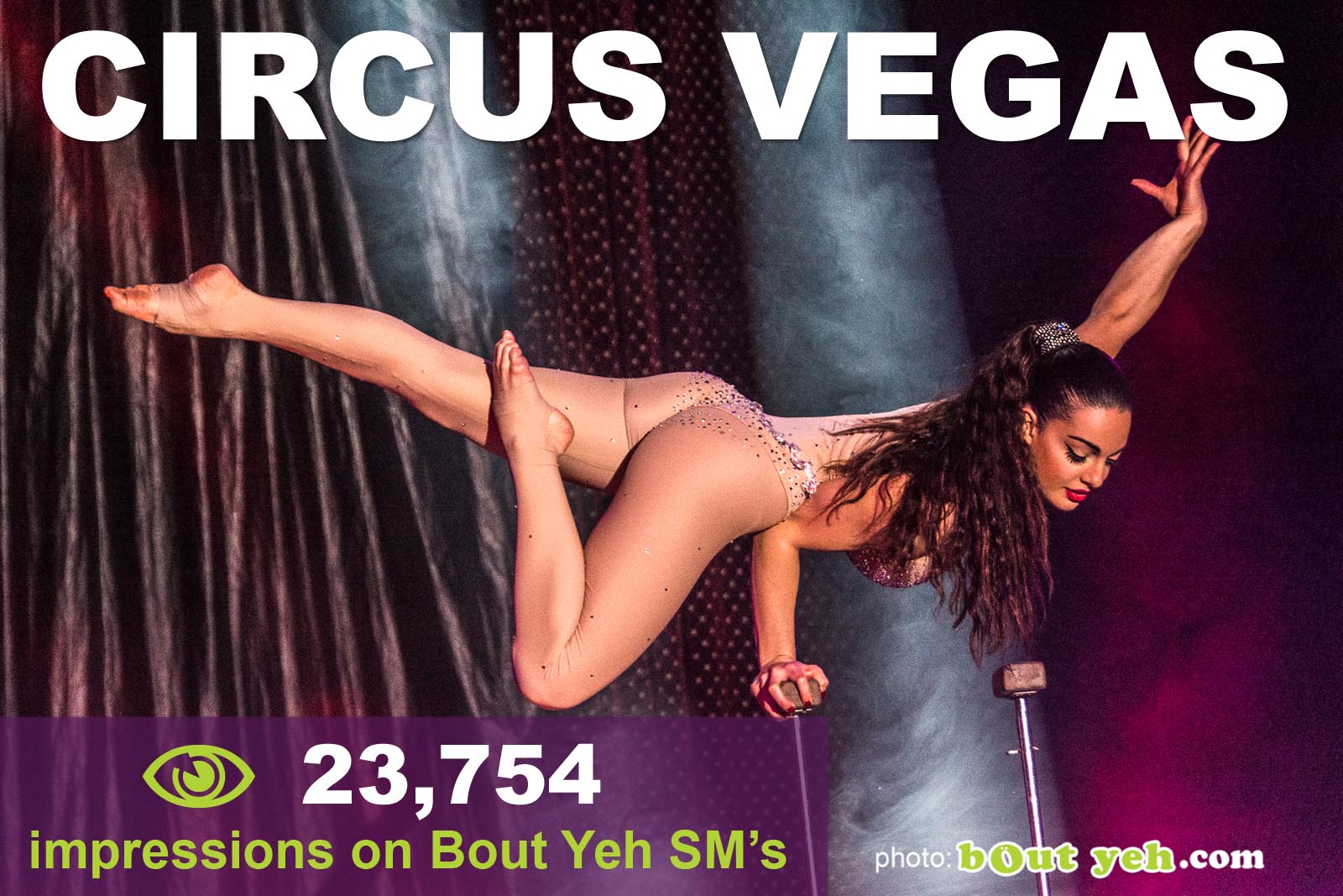 Social Media Marketing Consultants Belfast - Circus Vegas SMM campaign overview photo. Photo by Bout Yeh used in a Social Media Marketing campaign across Bout Yeh's Social Media platforms for Circus Vegas On Wheels, Ireland