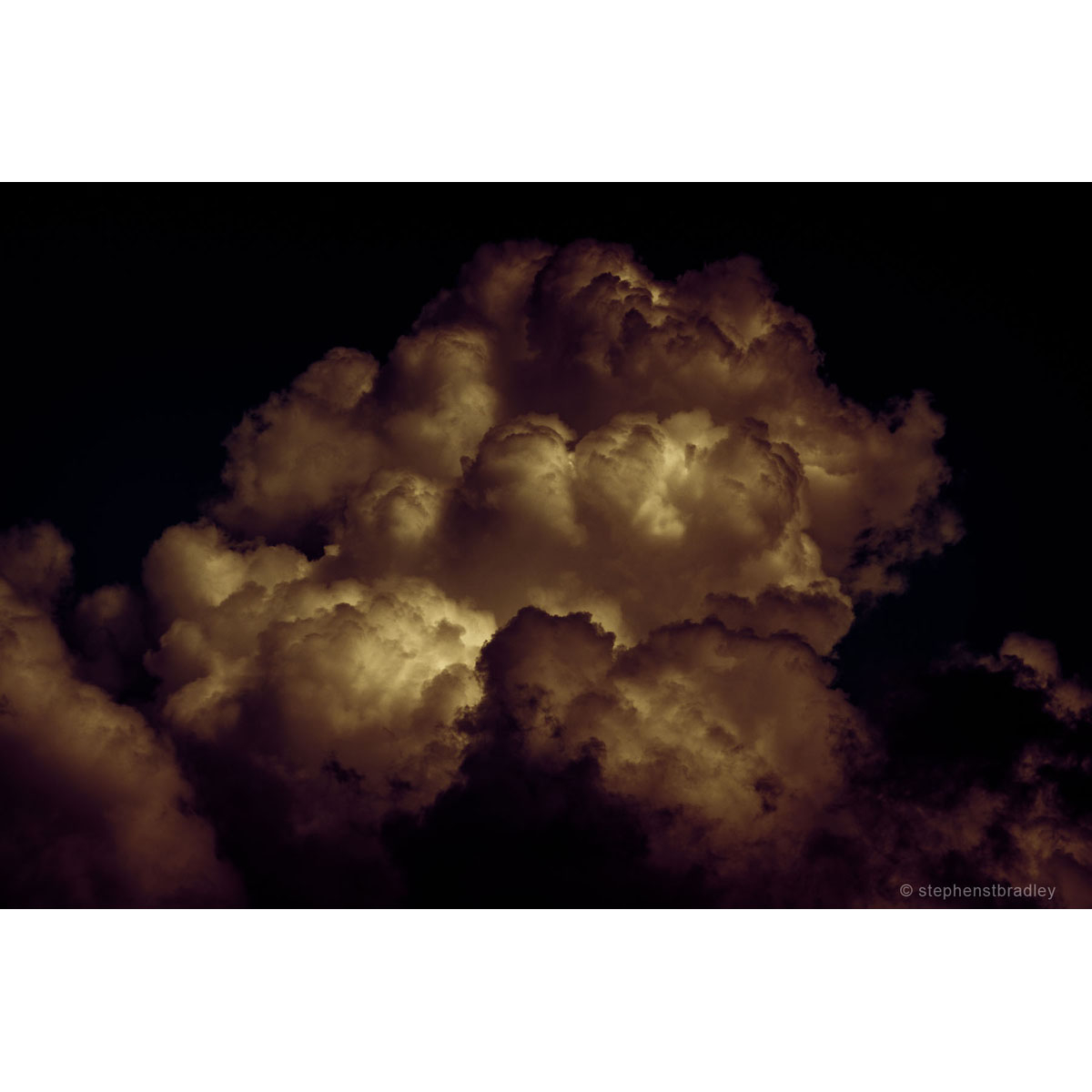 Burnt Marshmallow - limited edition photo of clouds over Newtownabbey by photographer Stephen S T Bradley