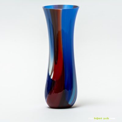 Contemporary bullseye tulip vase - Irish glassware TV001 photo 1647-1