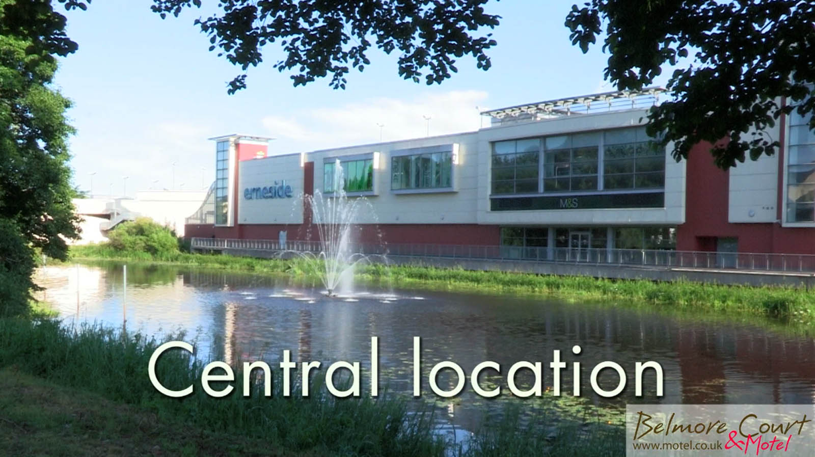 Hotel video production portfolio - Erneside Shopping Centre featured in hotel promo video by Bout Yeh video production Belfast, N. Ireland