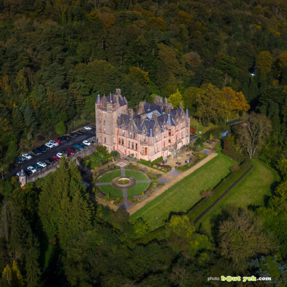 Aerial photograph of Belfast Castle and Cave Hill - photo 0001 detail