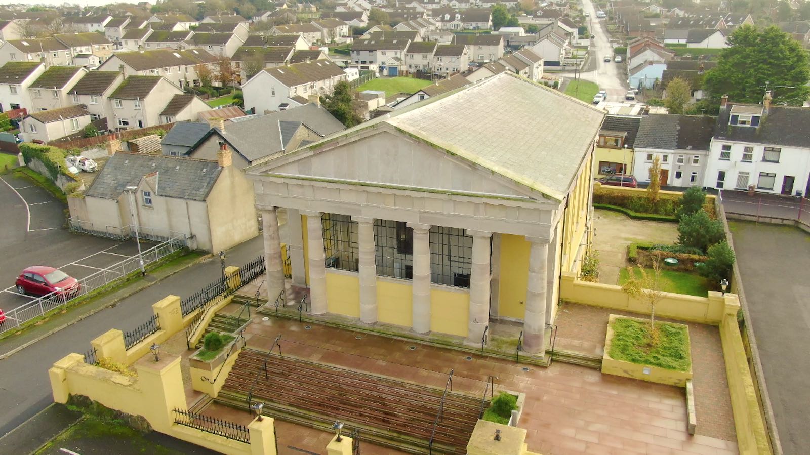 Aerial view of The Portico Ards Portaferry by Bout Yeh drone photography and video production Northern Ireland - image 5