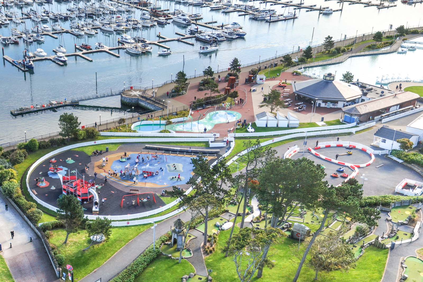 Aerial photo of Bangor Marina and Pickie Fun Park by Bout Yeh drone photography and video production services, Belfast and Northern Ireland - photo 0149-3