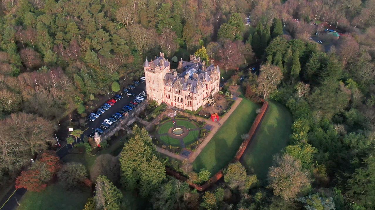 Screenshot of aerial video 3 of Belfast Castle, Belfast, by Bout Yeh drone photography and video production Northern Ireland - image 3